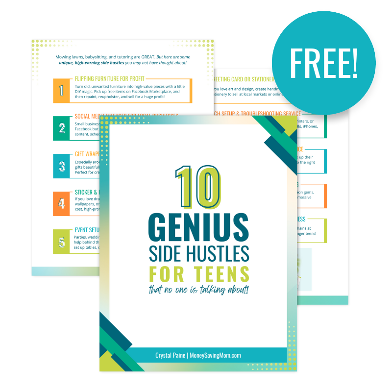 side hustles for teens